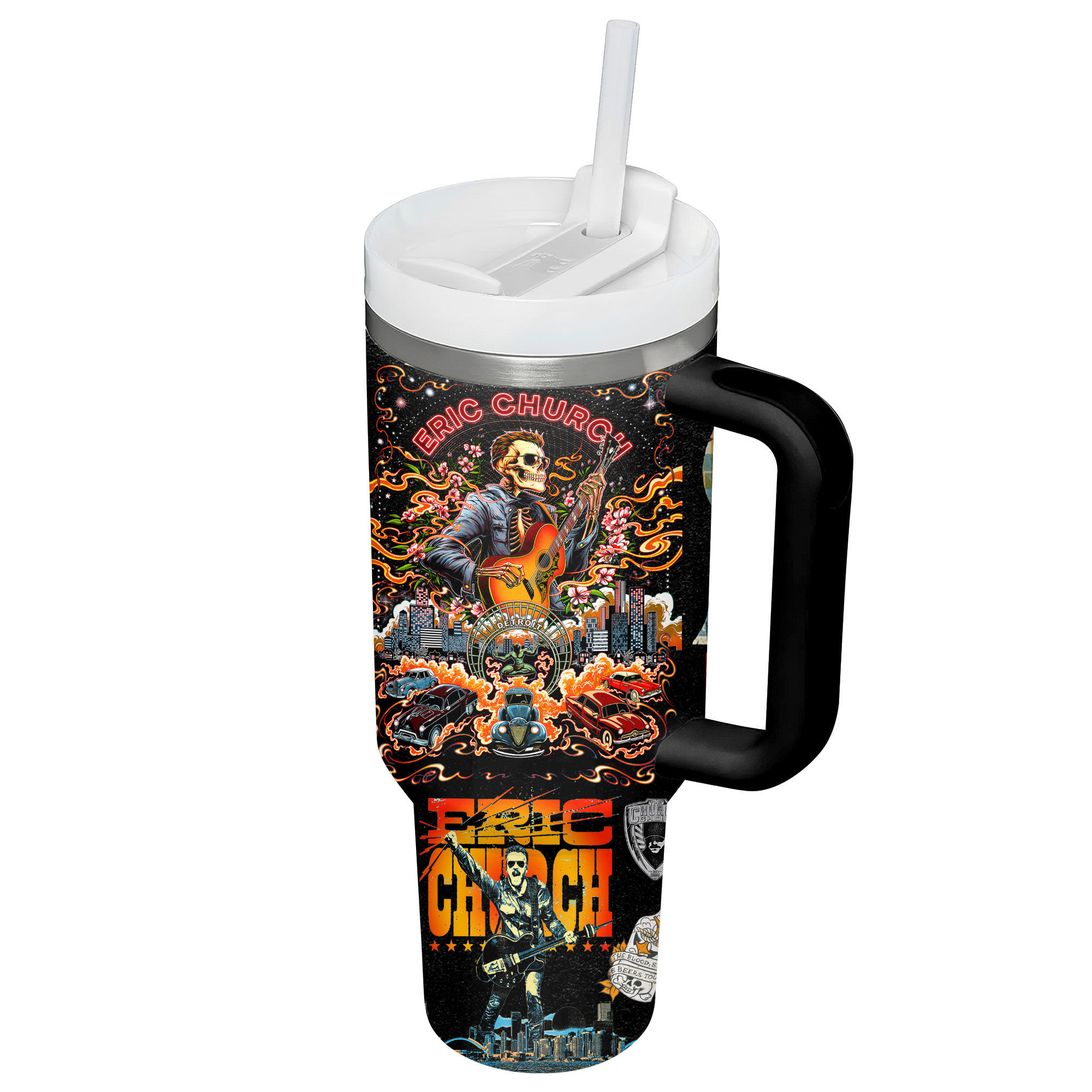 Eric Church Music Custom Stanley Cup 40 oz 30 oz Tumbler With Handle