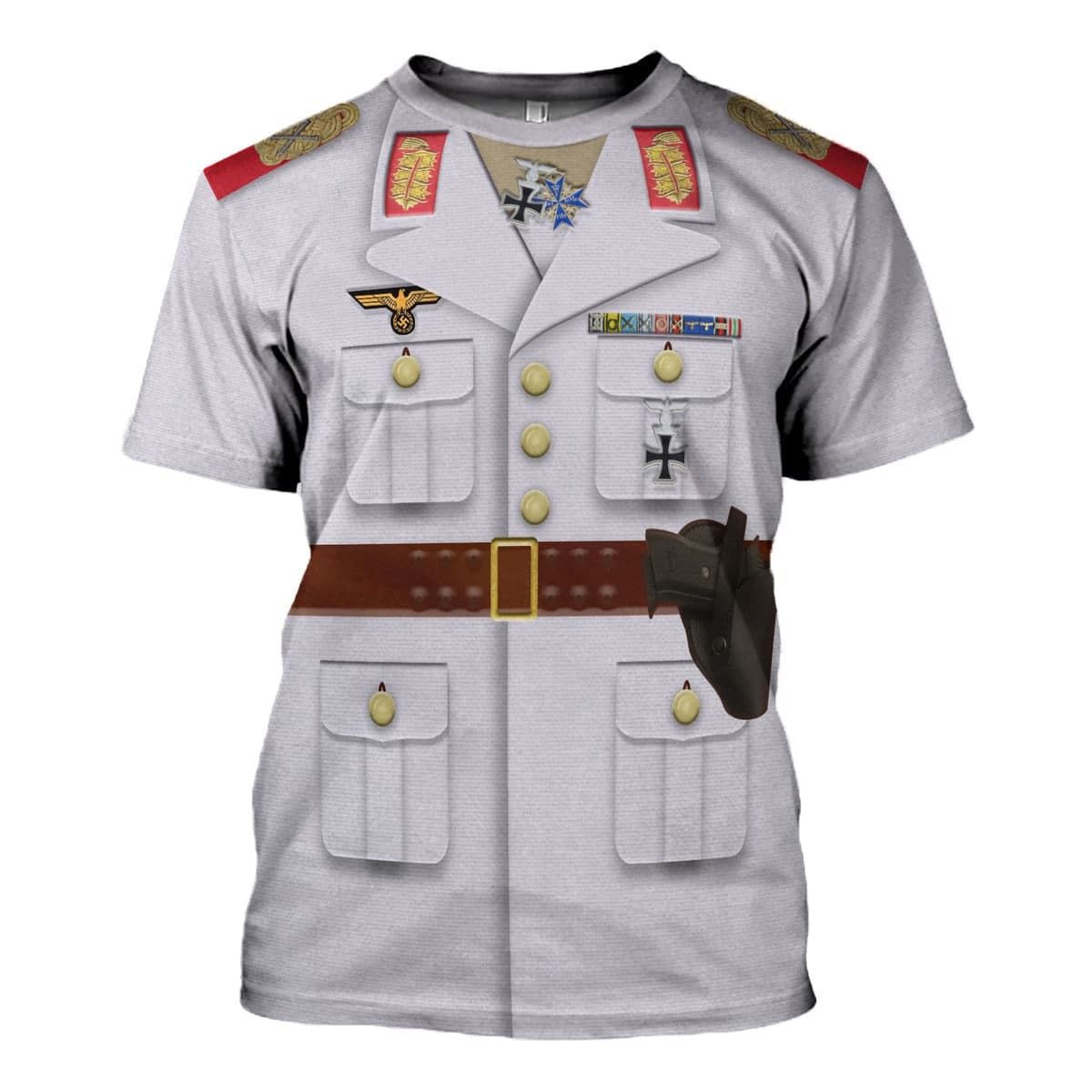 Erwin Rommel WWII German Soldier Costume Hoodie Sweatshirt T-Shirt Sweatpants Tracksuit - Stormmerch Exclusive