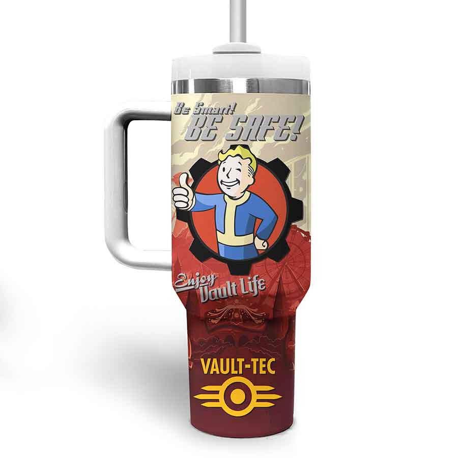 Fallout Vault-Tec Games Custom Stanley Cup 40 oz 30 oz Tumbler With Handle