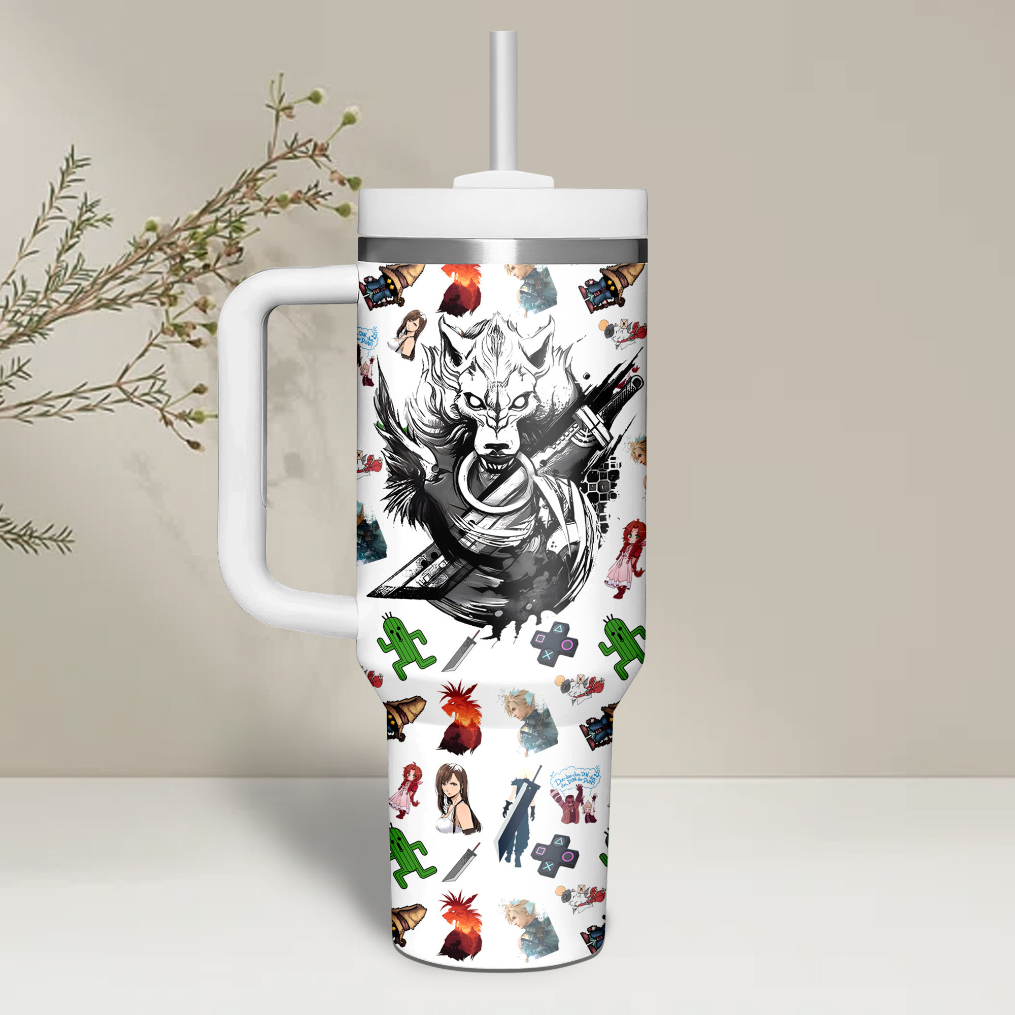 Final Fantasy Games Custom Stanley Cup 40 oz 30 oz Tumbler With Handle
