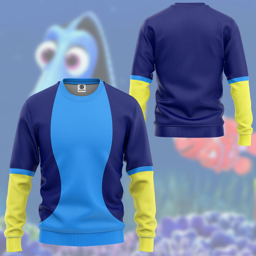 Finding Nemo Dory Cosplay Costume Hoodie Sweatshirt T-Shirt Sweatpants Tracksuit - Stormmerch Exclusive