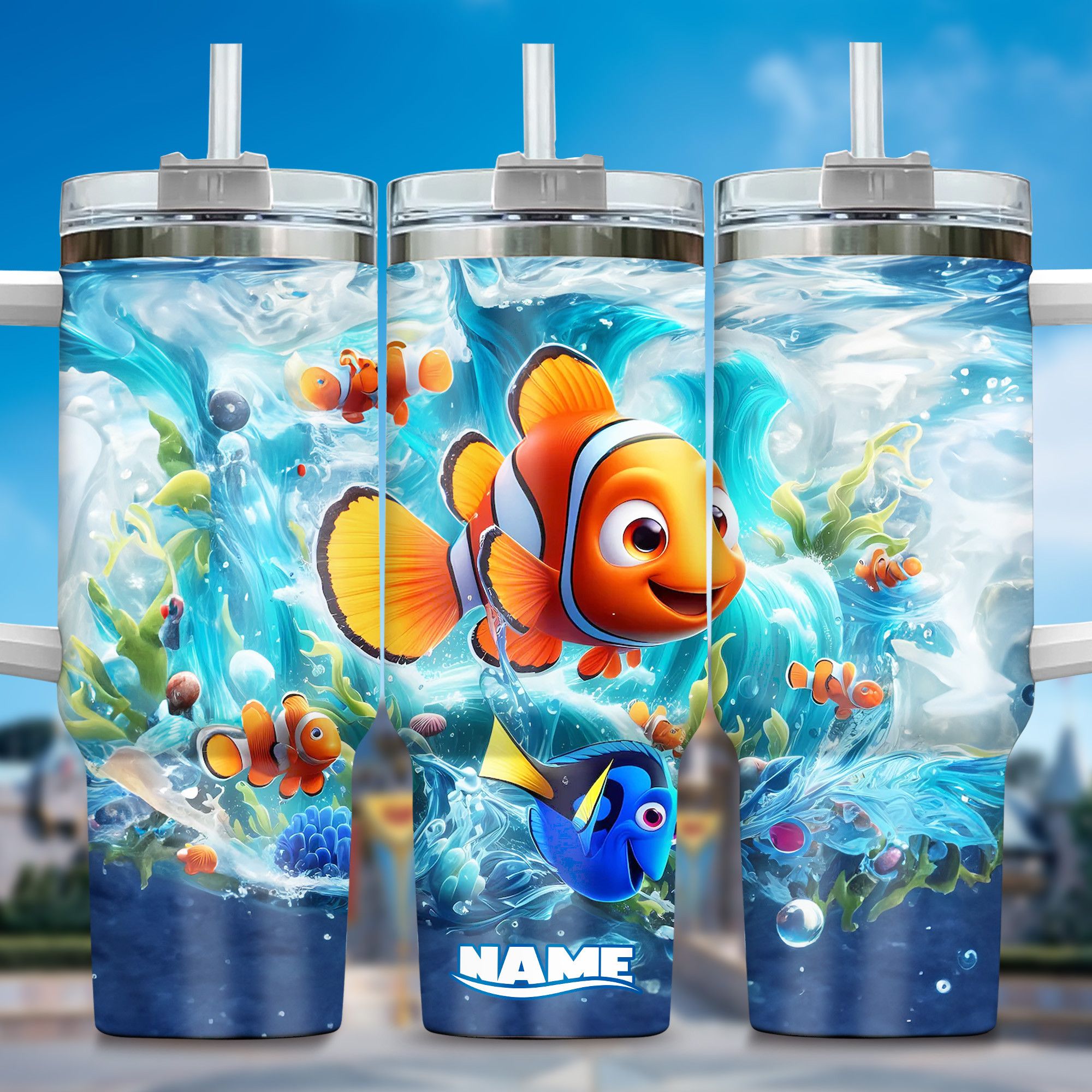 Finding Nemo Movies Custom Stanley Cup 40 oz 30 oz Tumbler With Handle