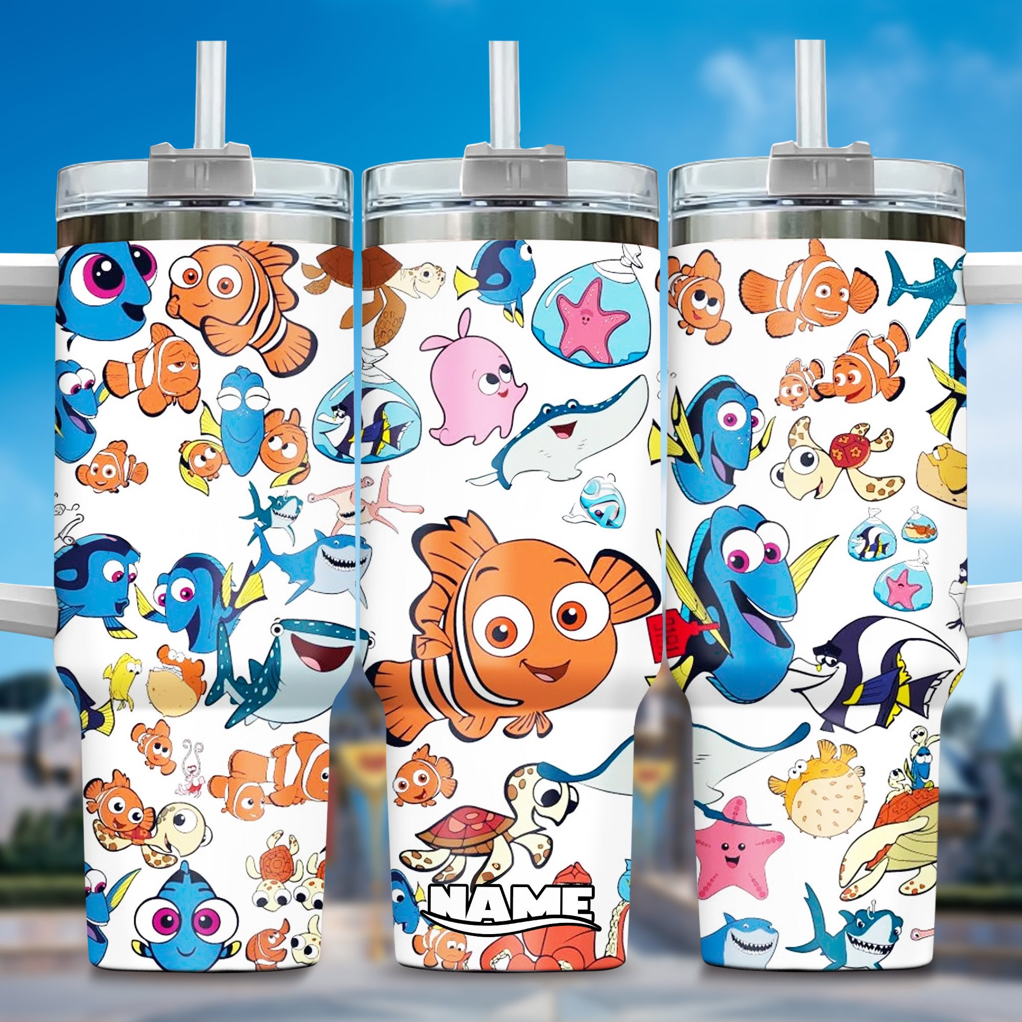 Finding Nemo Movies Custom Stanley Cup 40 oz 30 oz Tumbler With Handle