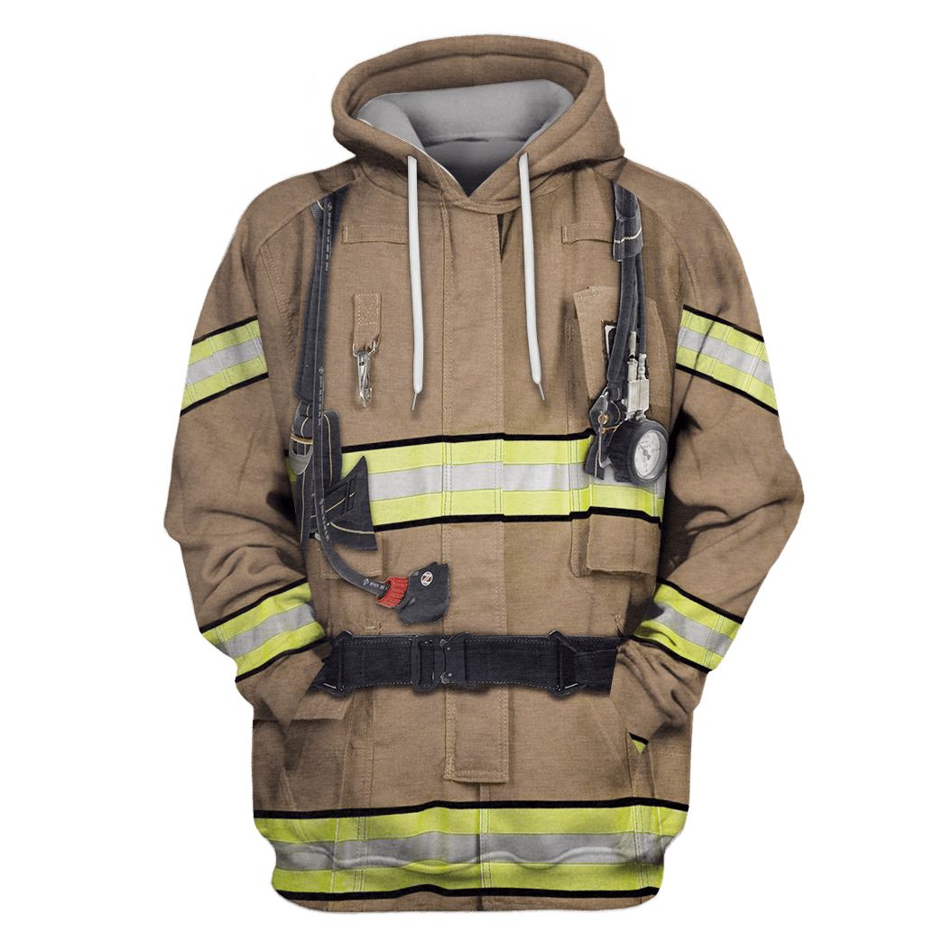 Firefighter Suit Costume Hoodie Sweatshirt T-Shirt Sweatpants Tracksuit - Stormmerch Exclusive