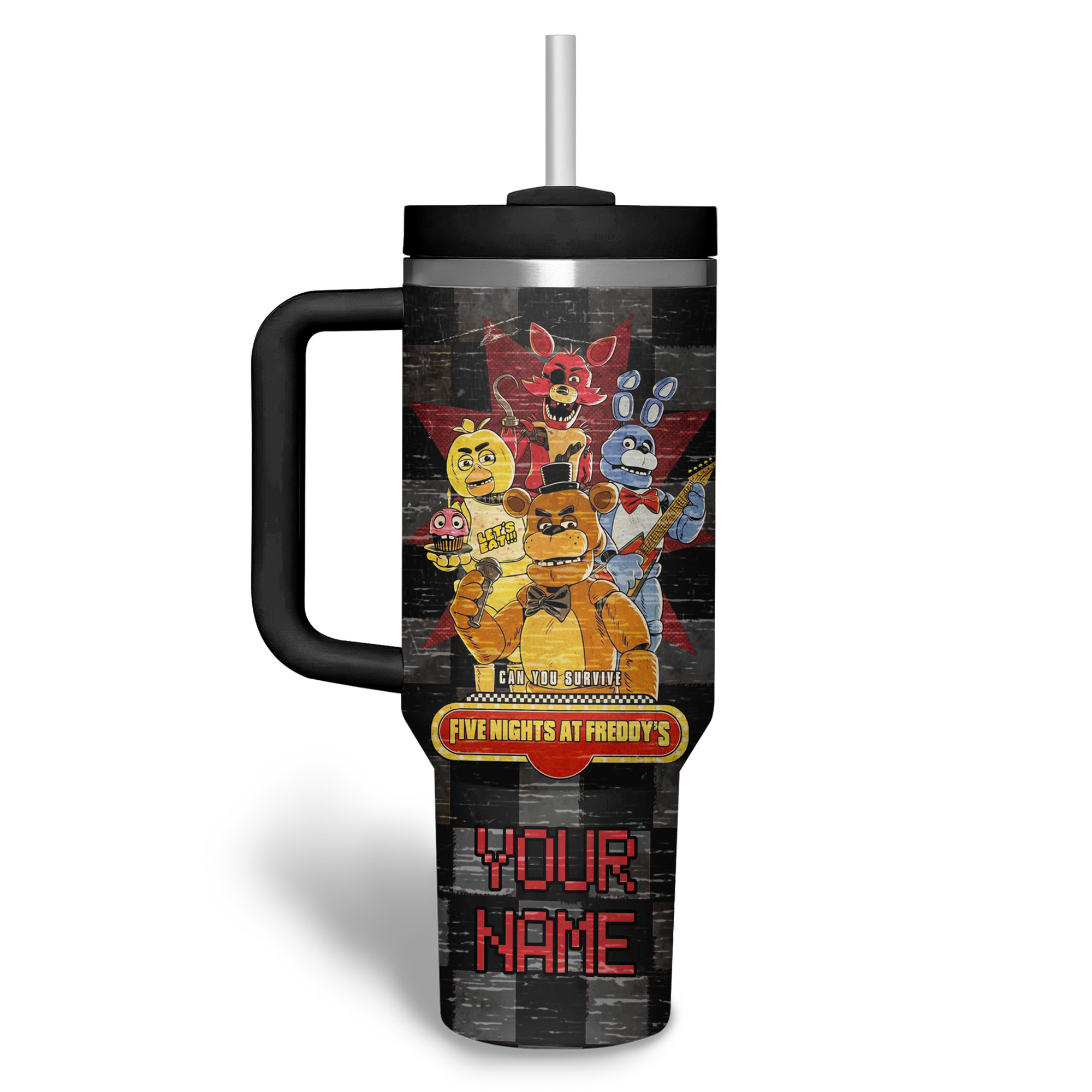 Five Nights at Freddy's Cartoon Custom Stanley Cup 40 oz 30 oz Tumbler With Handle