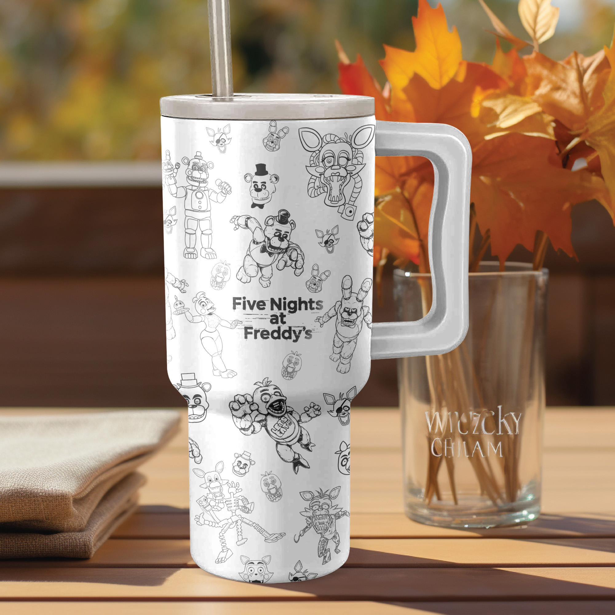 Five Nights at Freddy's Cartoon Custom Stanley Cup 40 oz 30 oz Tumbler With Handle