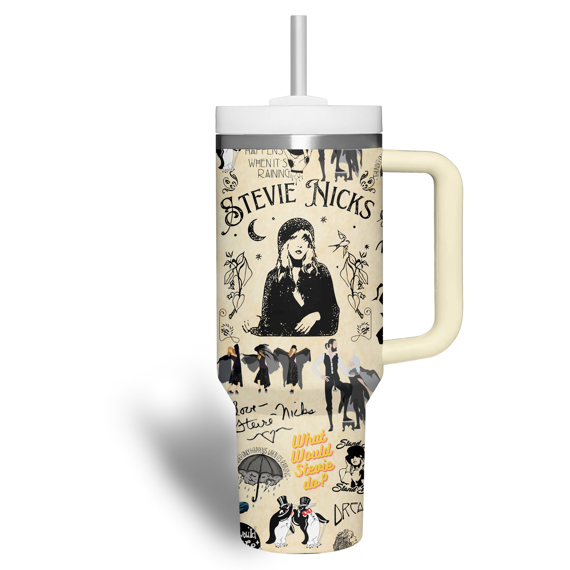 Fleetwood Mac Music Custom Stanley Cup 40 oz 30 oz Tumbler With Handle
