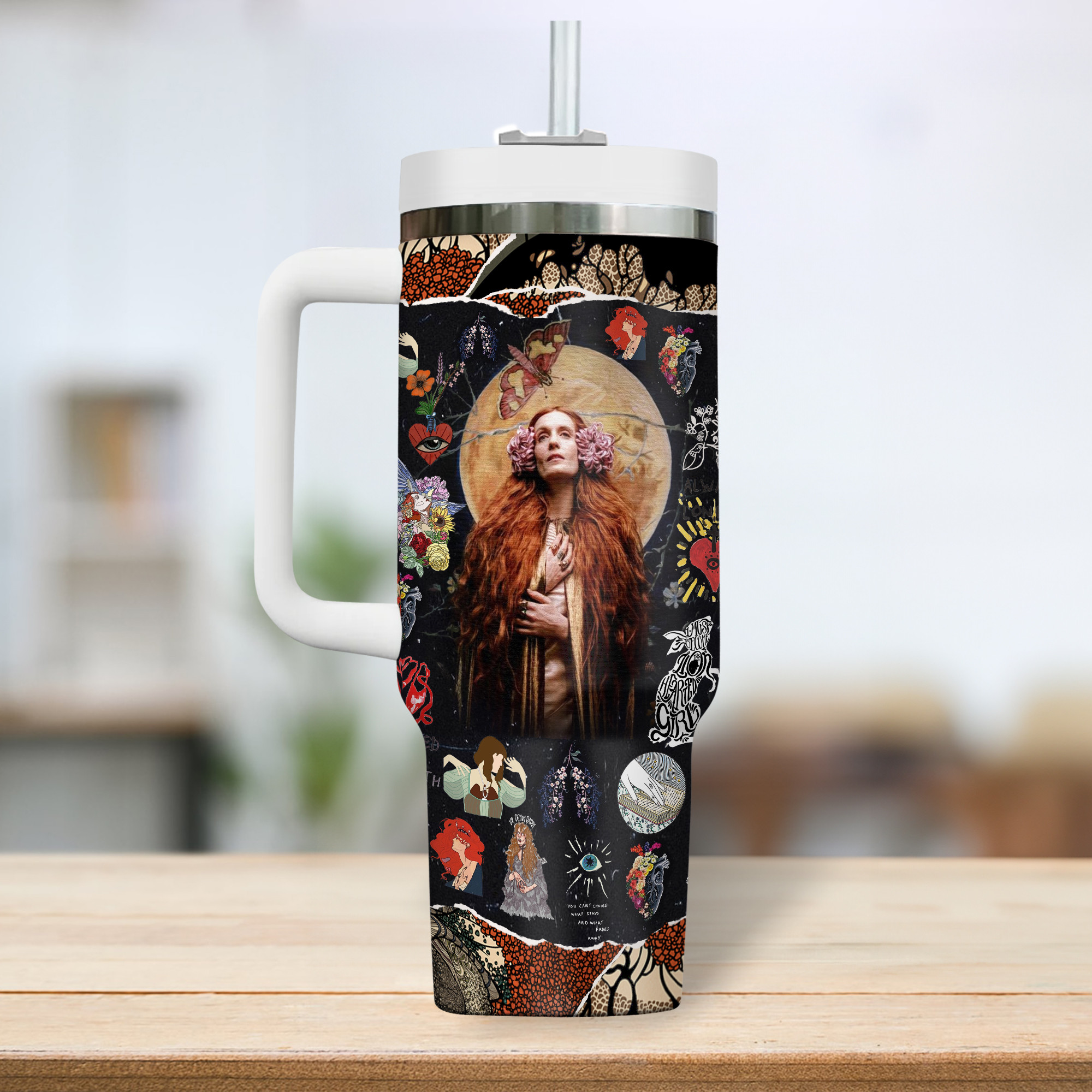 Florence & The Machine Music Custom Stanley Cup 40 oz 30 oz Tumbler With Handle