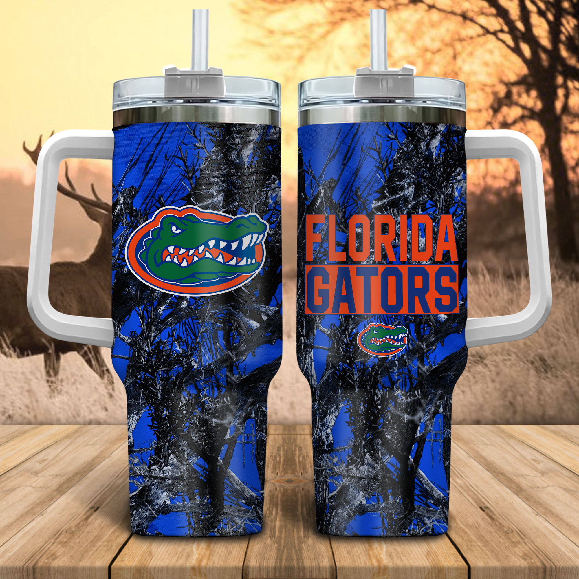 Florida Gators NCAA Hunting Custom Stanley Cup 40 oz 30 oz Tumbler With Handle