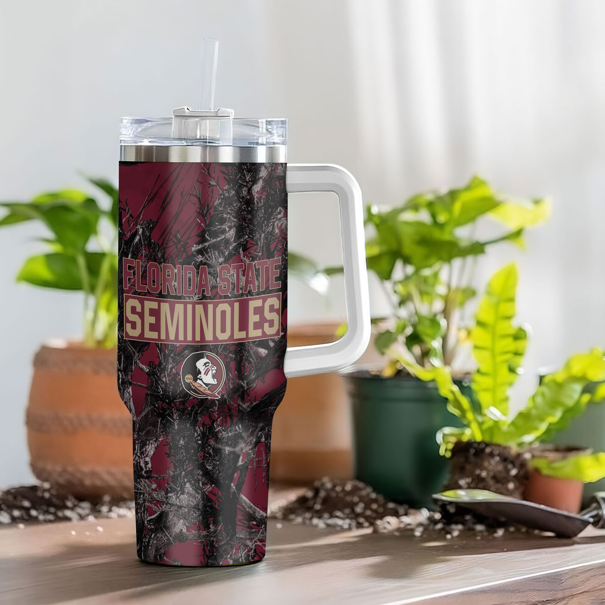 Florida State Seminoles NCAA Hunting Custom Stanley Cup 40 oz 30 oz Tumbler With Handle