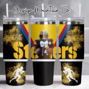 Football Pittsburgh Steelers NFL Custom Stanley Cup 40 oz 30 oz Tumbler With Handle