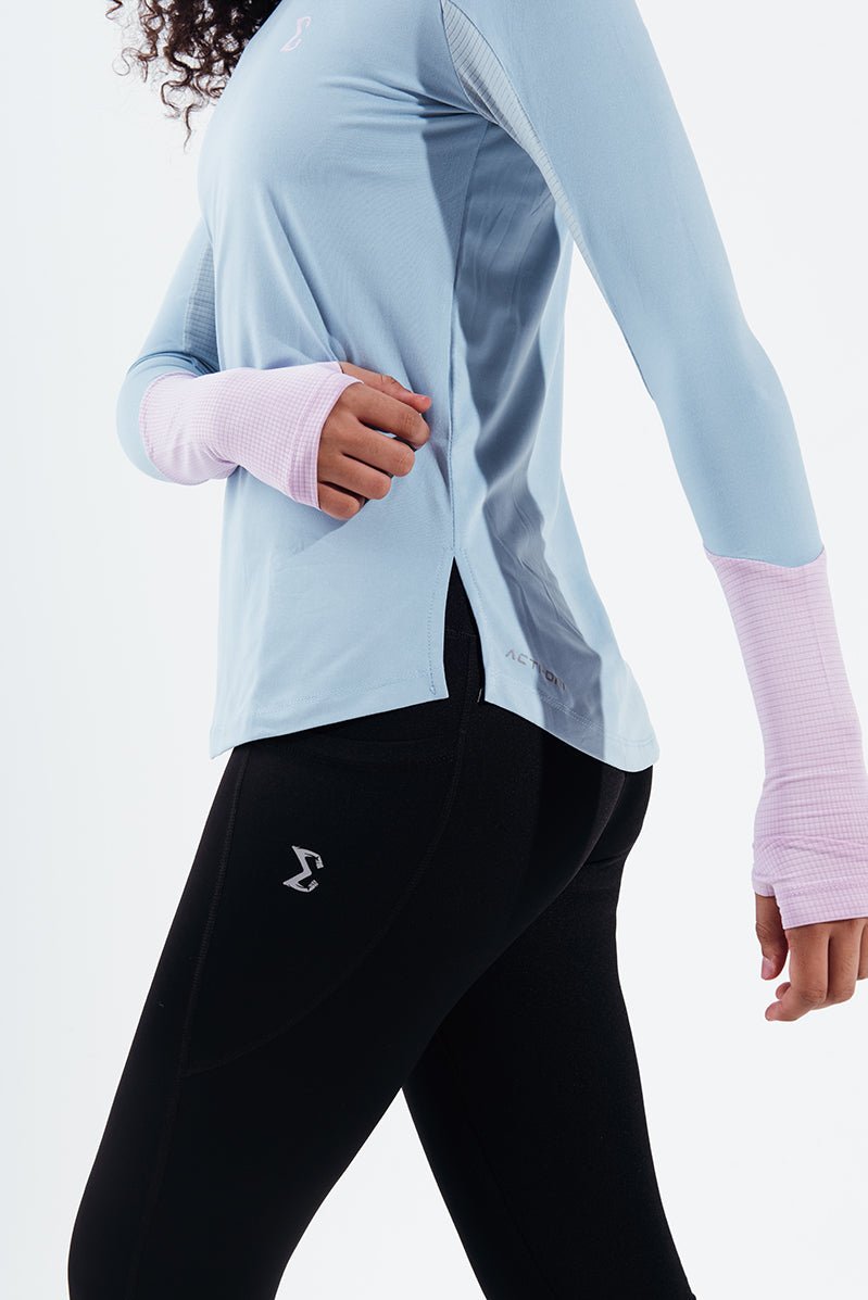 Forget Me Not Smoky Gym Sport Workout Long Sleeve T-Shirt
