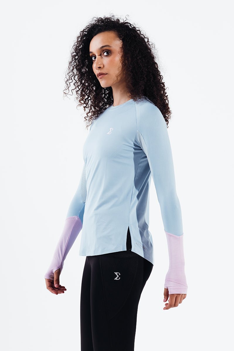 Forget Me Not Smoky Gym Sport Workout Long Sleeve T-Shirt