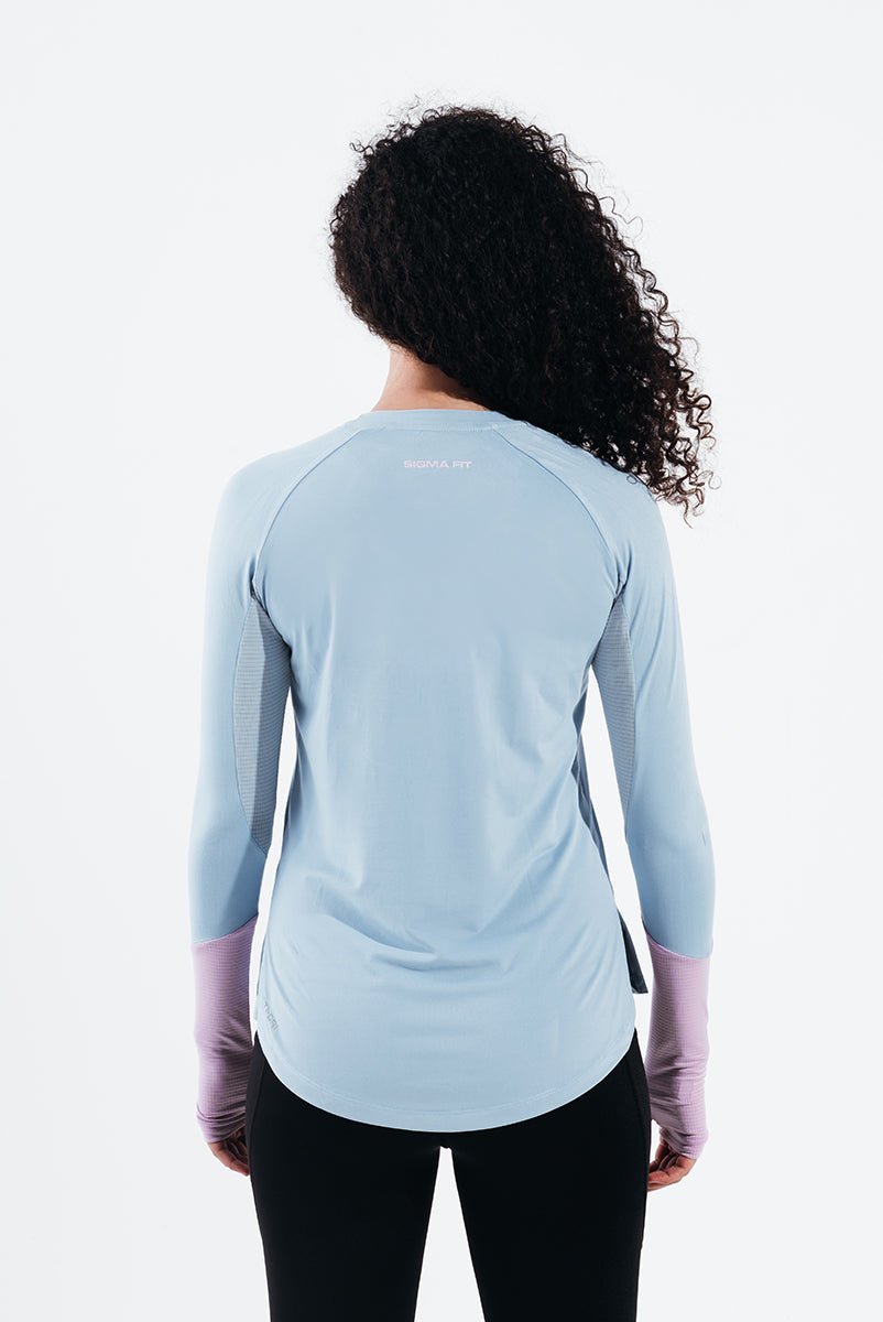 Forget Me Not Smoky Gym Sport Workout Long Sleeve T-Shirt