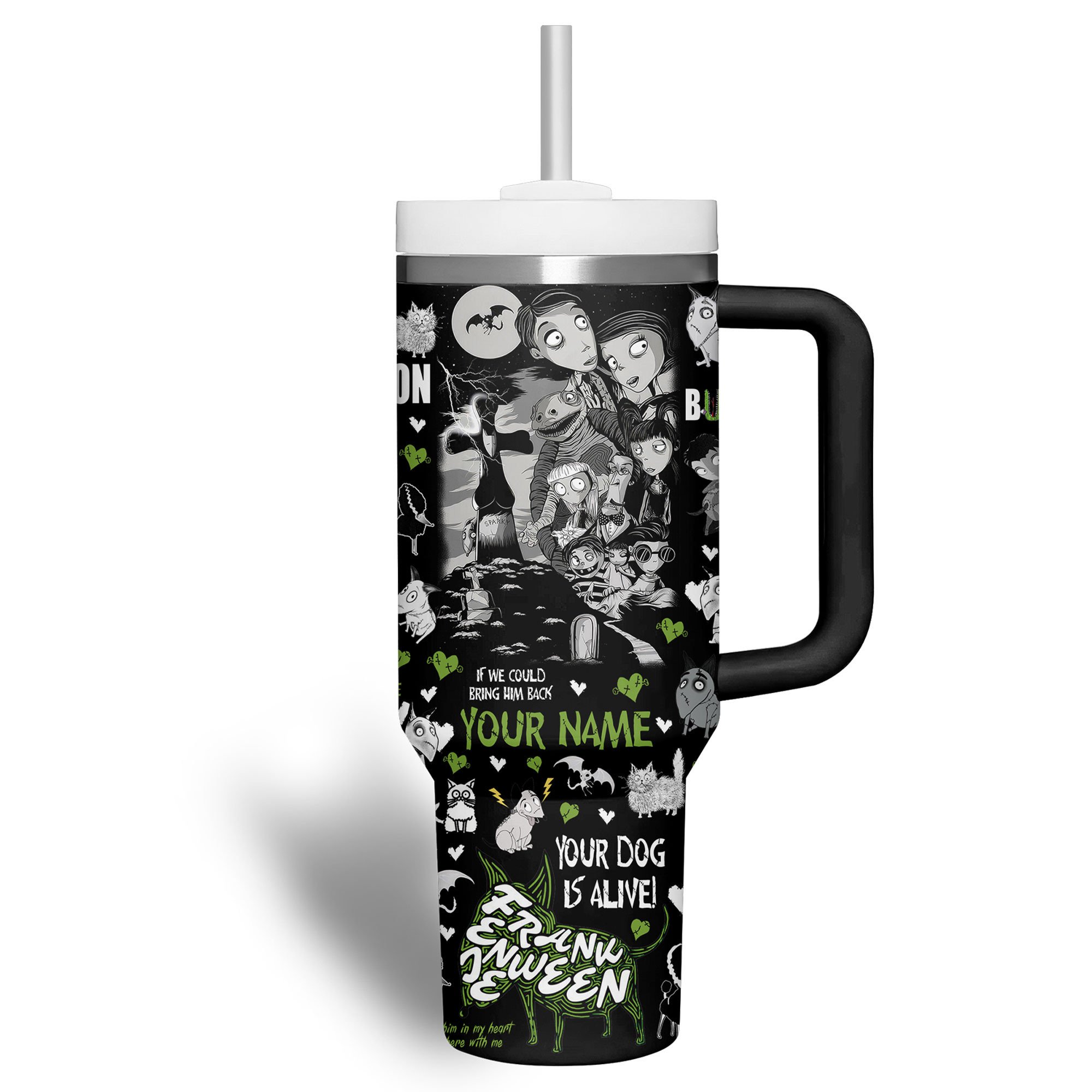 Frankenweenie Movies Custom Stanley Cup 40 oz 30 oz Tumbler With Handle