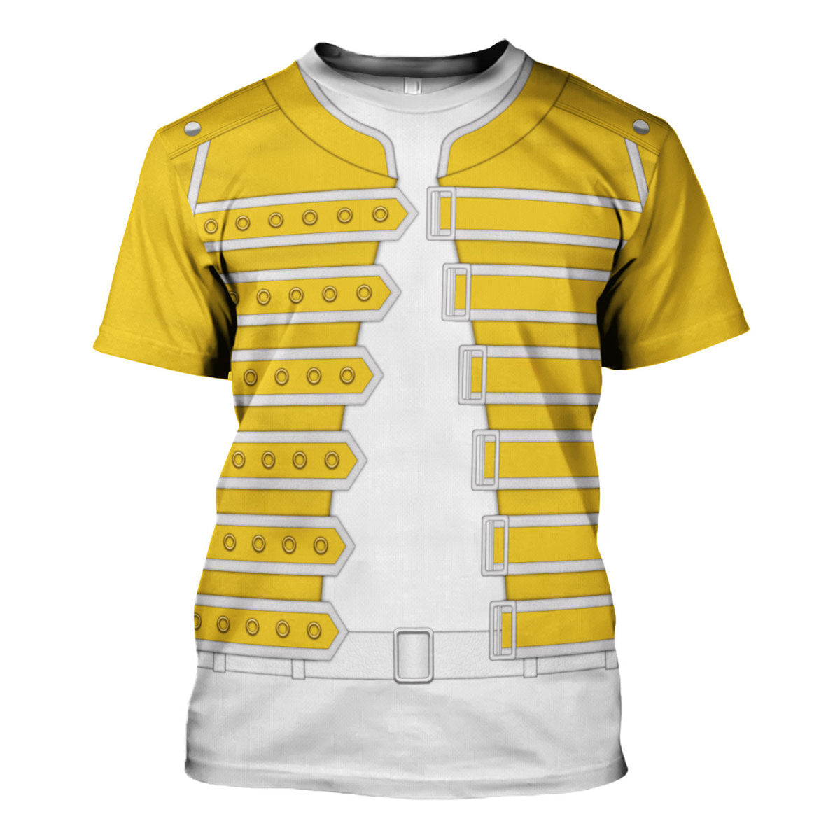 Freddie Mercury Costume Wembley Yellow Hoodie Sweatshirt T-Shirt Tracksuit - Stormmerch Exclusive