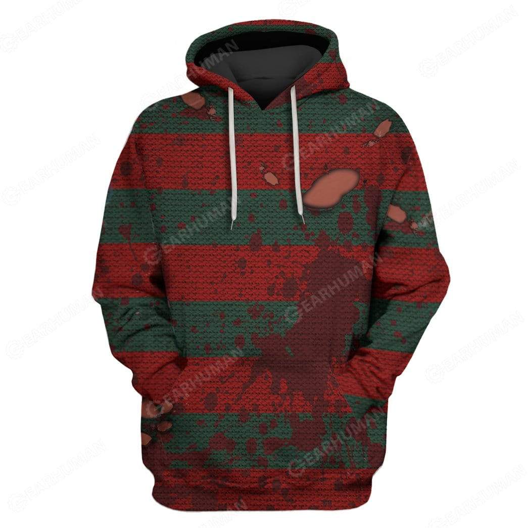 Freddy Krueger Costume Hoodie Sweatshirt T-Shirt Sweatpants Tracksuit - Stormmerch Exclusive
