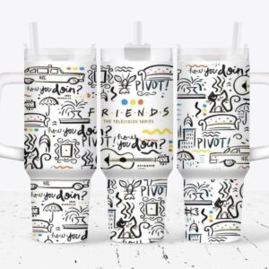 Friends Custom Stanley Cup 40 oz 30 oz Tumbler With Handle