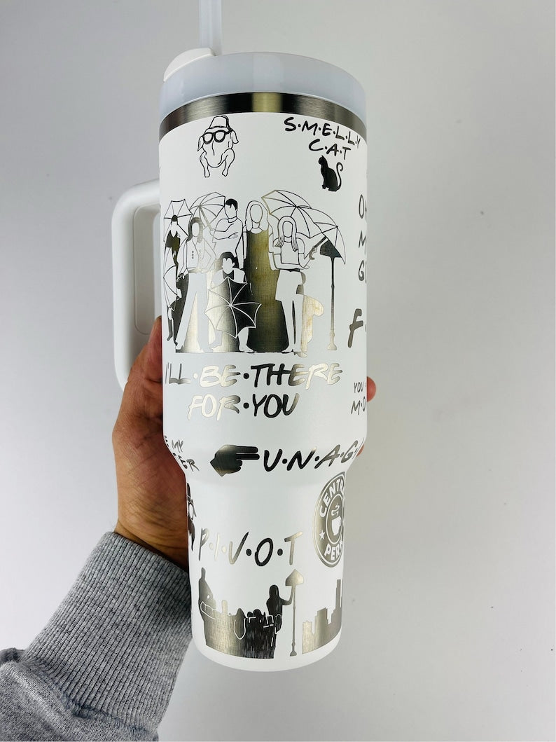 Friends TV Series Custom Stanley Cup 40 oz 30 oz Tumbler With Handle