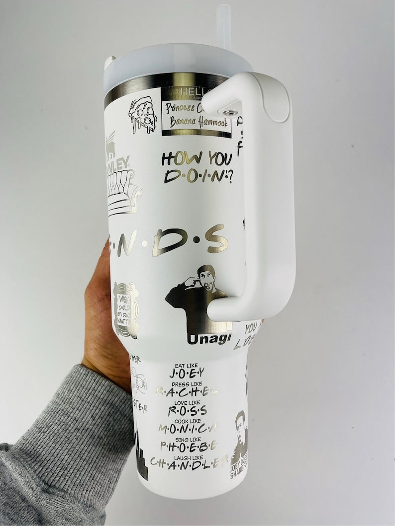 Friends TV Series Custom Stanley Cup 40 oz 30 oz Tumbler With Handle