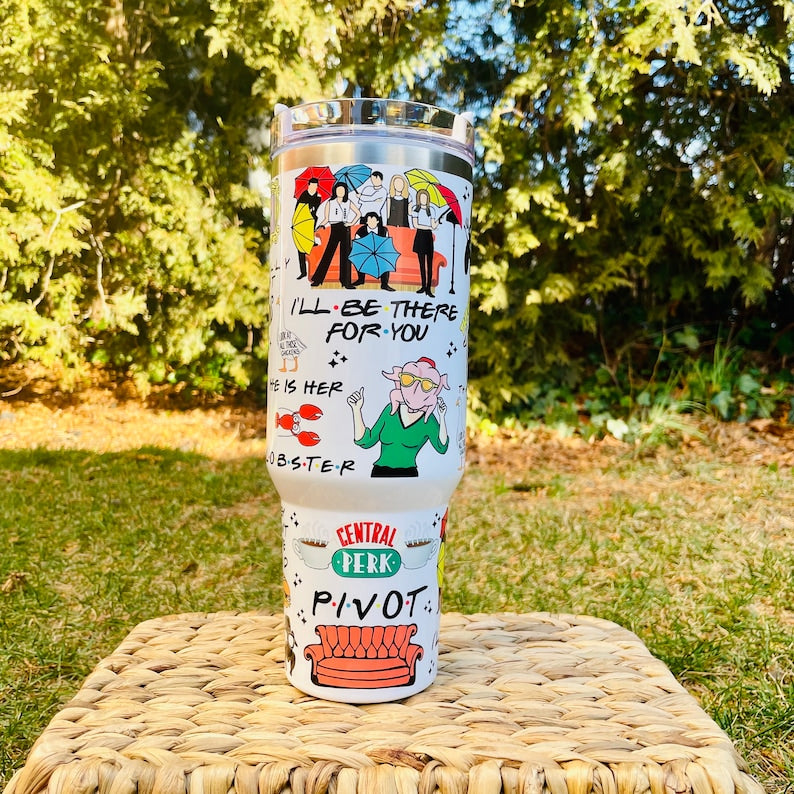 Friends TV Series Custom Stanley Cup 40 oz 30 oz Tumbler With Handle