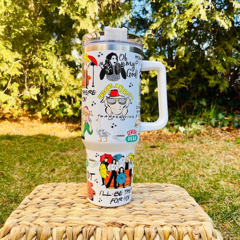 Friends TV Series Custom Stanley Cup 40 oz 30 oz Tumbler With Handle