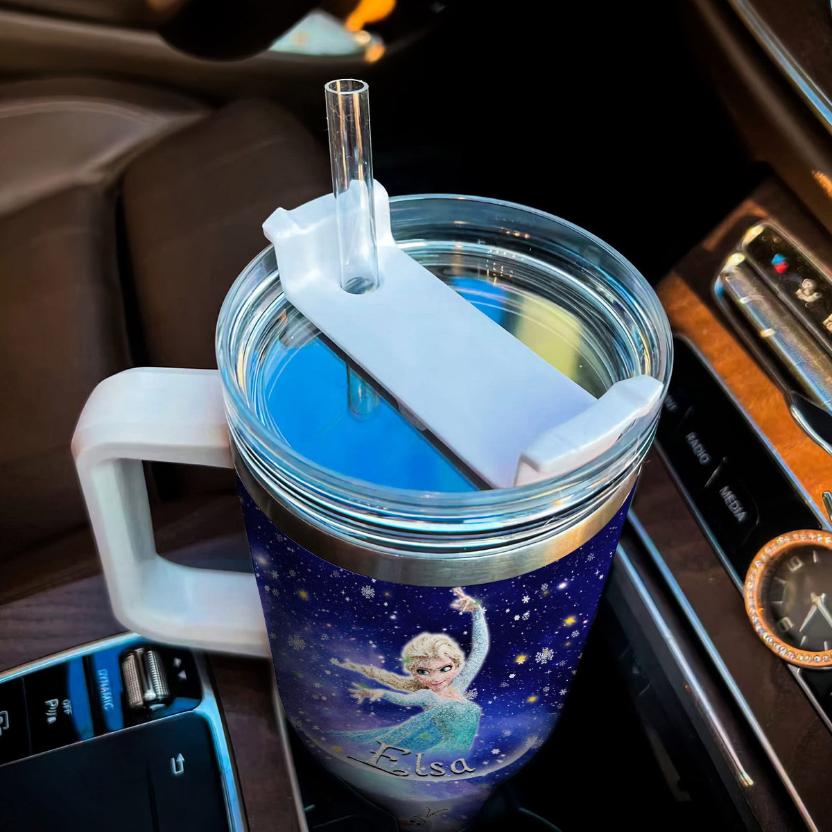 Frozen Disney Princess Cartoon Custom Stanley Cup 40 oz 30 oz Tumbler With Handle