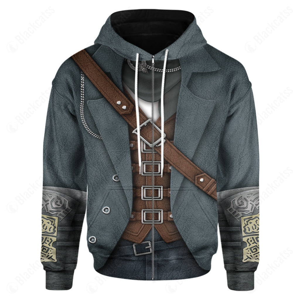 Game Bloodborne The Hunter Costume Hoodie Sweatshirt T-Shirt Sweatpants Tracksuit - Stormmerch Exclusive