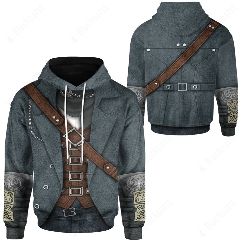 Game Bloodborne The Hunter Costume Hoodie Sweatshirt T-Shirt Sweatpants Tracksuit - Stormmerch Exclusive