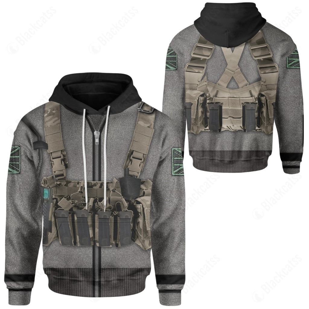 Game Call Of Duty MW2 Simon Ghost Riley Costume Hoodie Sweatshirt T-Shirt Sweatpants Tracksuit - Stormmerch Exclusive