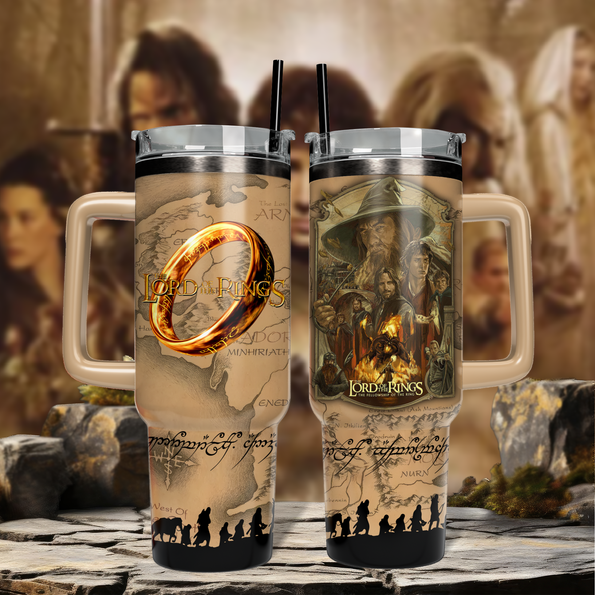 Gandalf The Lord Of The Rings Movies Custom Stanley Cup 40 oz 30 oz Tumbler With Handle