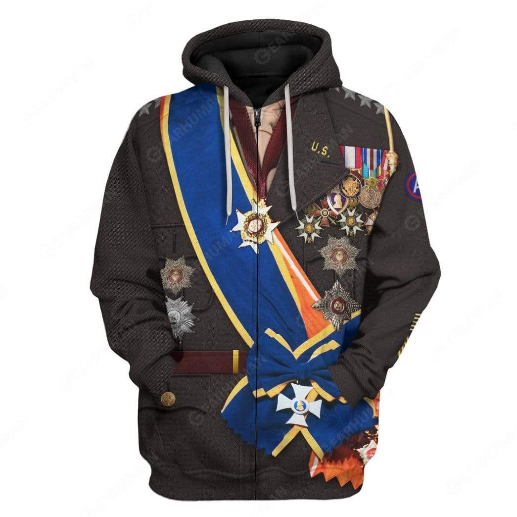 George Smith Patton Costume Hoodie Sweatshirt T-Shirt Sweatpants Tracksuit - Stormmerch Exclusive