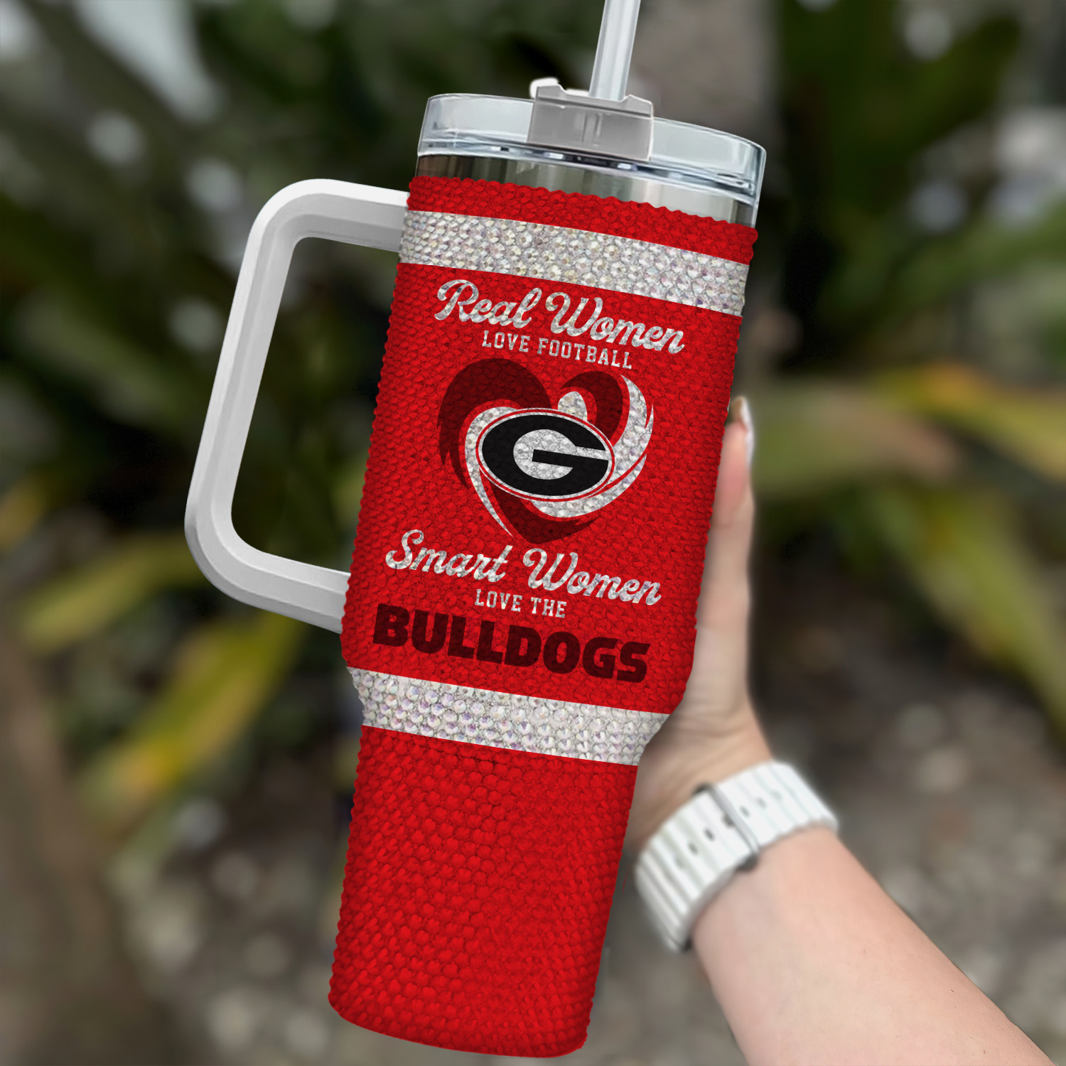 Georgia Bulldogs NCAA Custom Stanley Cup 40 oz 30 oz Tumbler With Handle