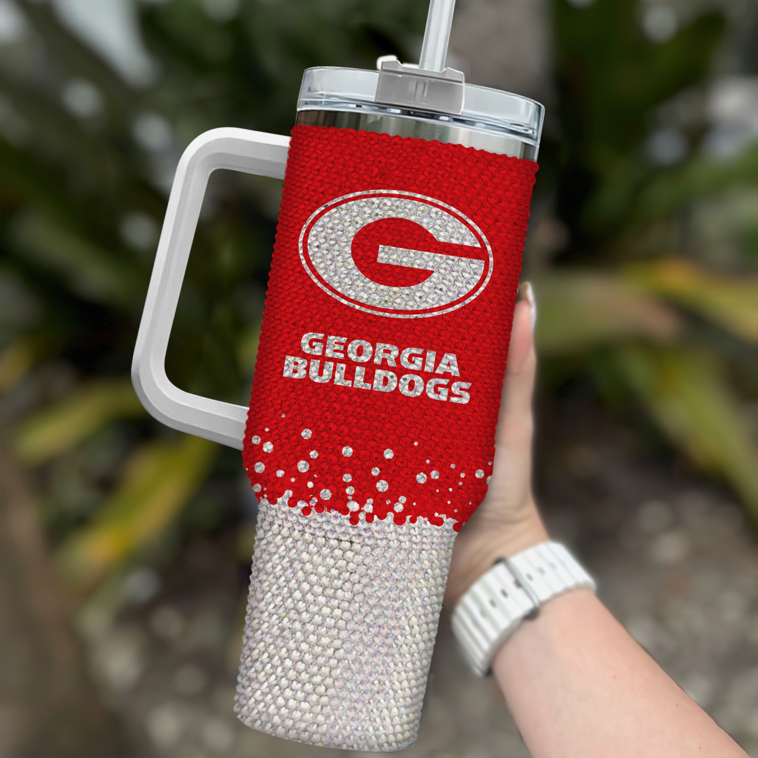 Georgia Bulldogs NCAA Custom Stanley Cup 40 oz 30 oz Tumbler With Handle