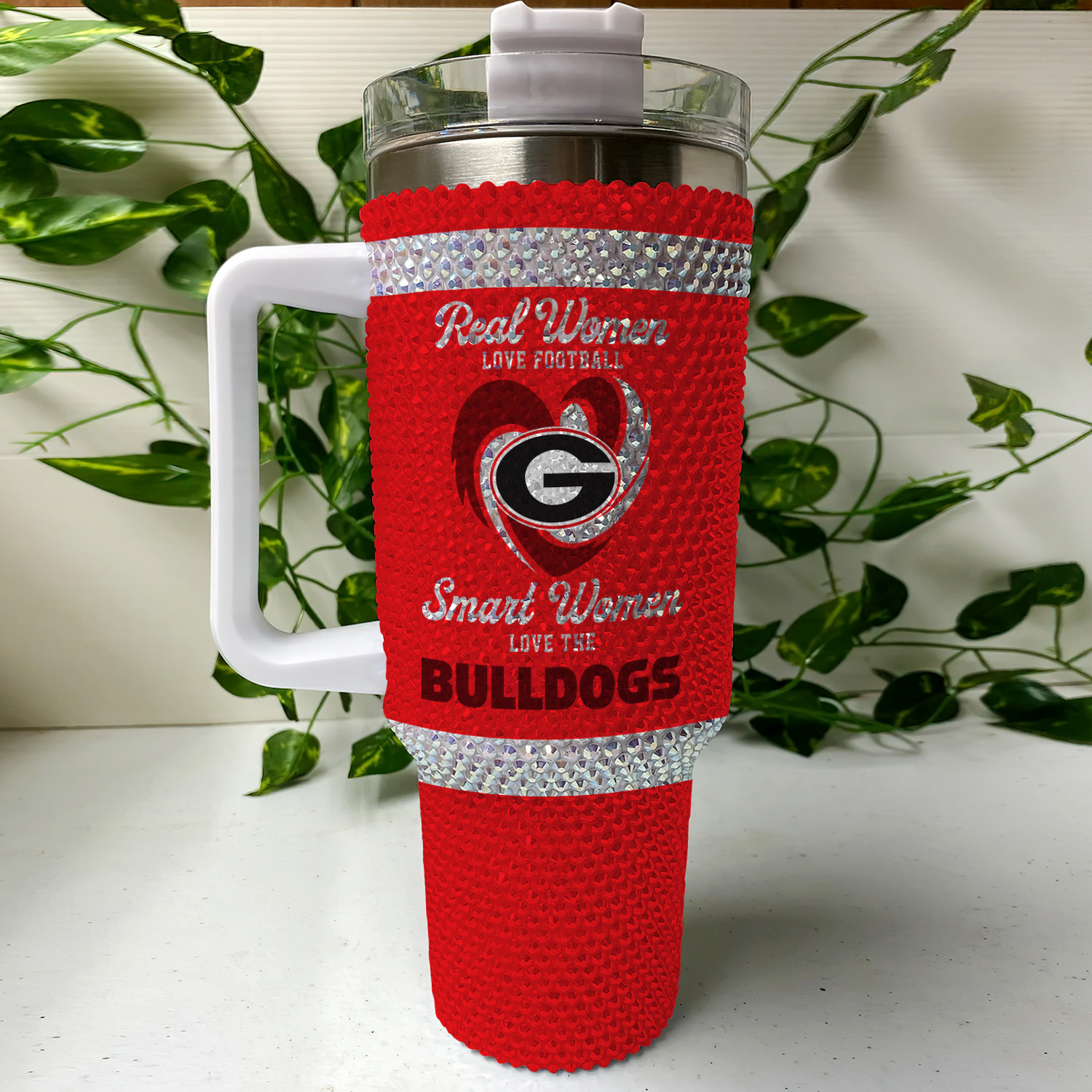 Georgia Bulldogs NCAA Custom Stanley Cup 40 oz 30 oz Tumbler With Handle