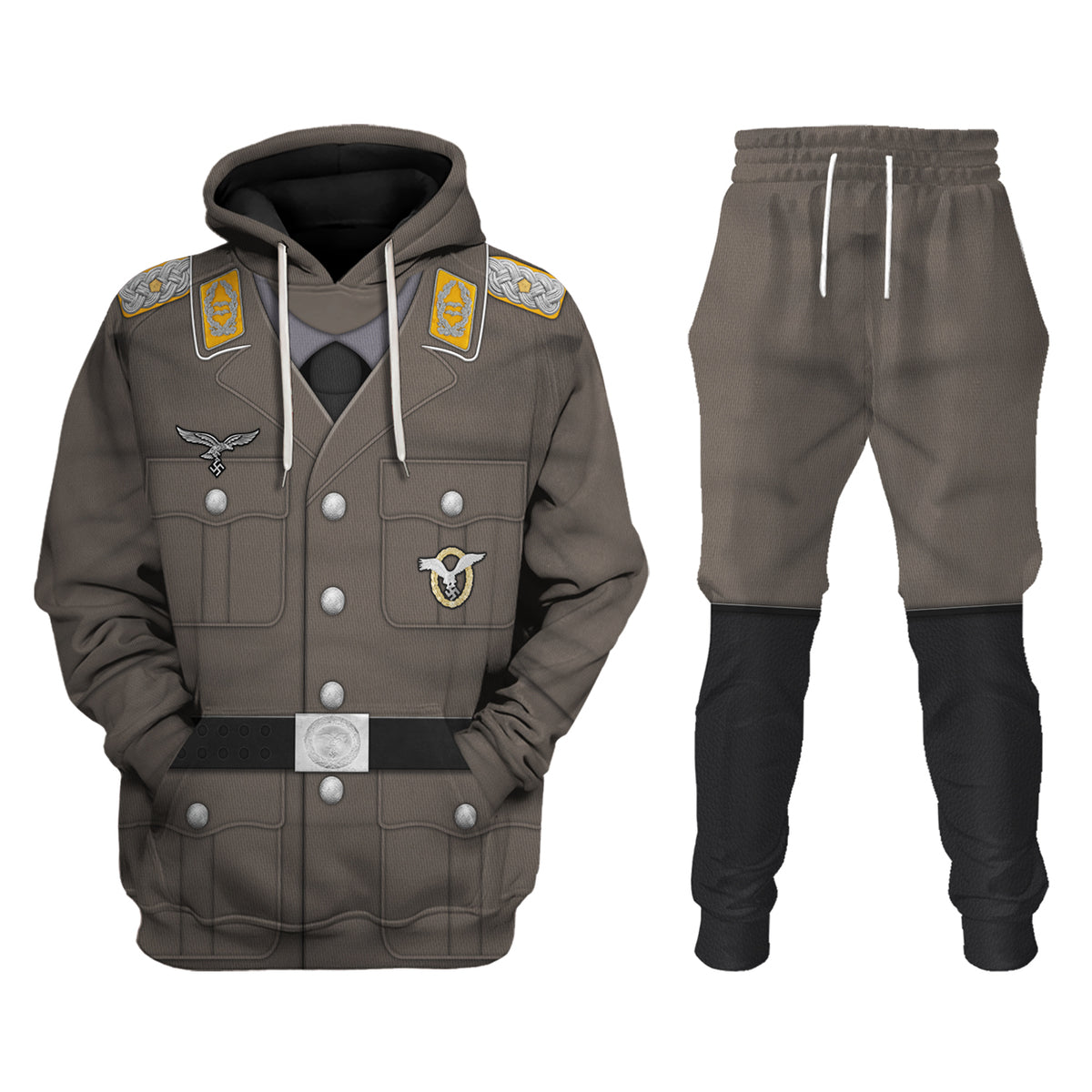 German Air Force (Luftwaffe)-Pilot-Full Dress Costume Hoodie Sweatshirt T-Shirt Sweatpants Tracksuit - Stormmerch Exclusive