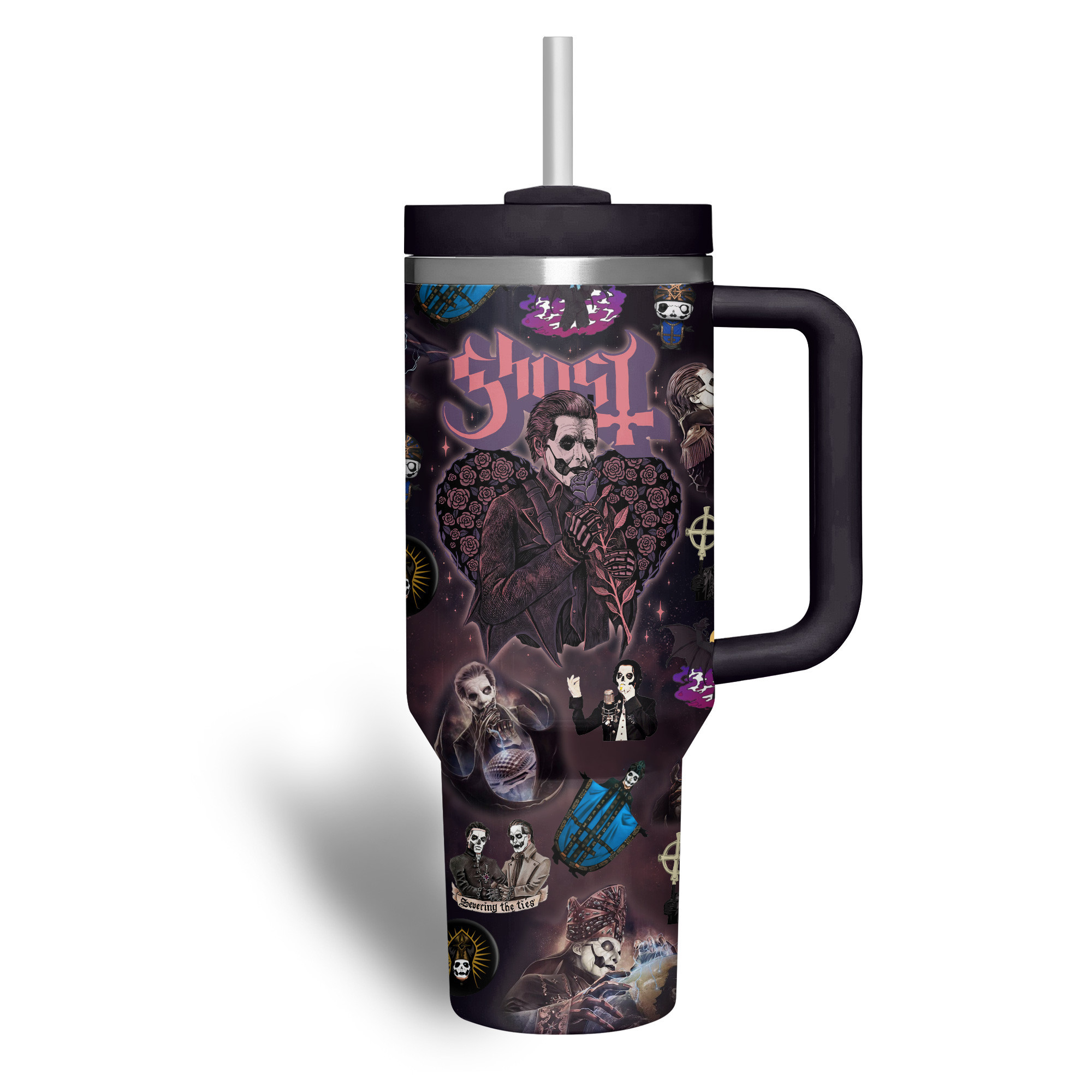 Ghost Band Music Custom Stanley Cup 40 oz 30 oz Tumbler With Handle