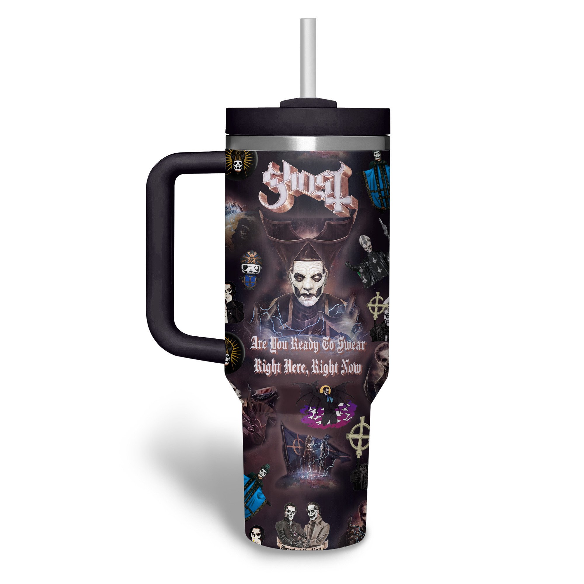Ghost Band Music Custom Stanley Cup 40 oz 30 oz Tumbler With Handle