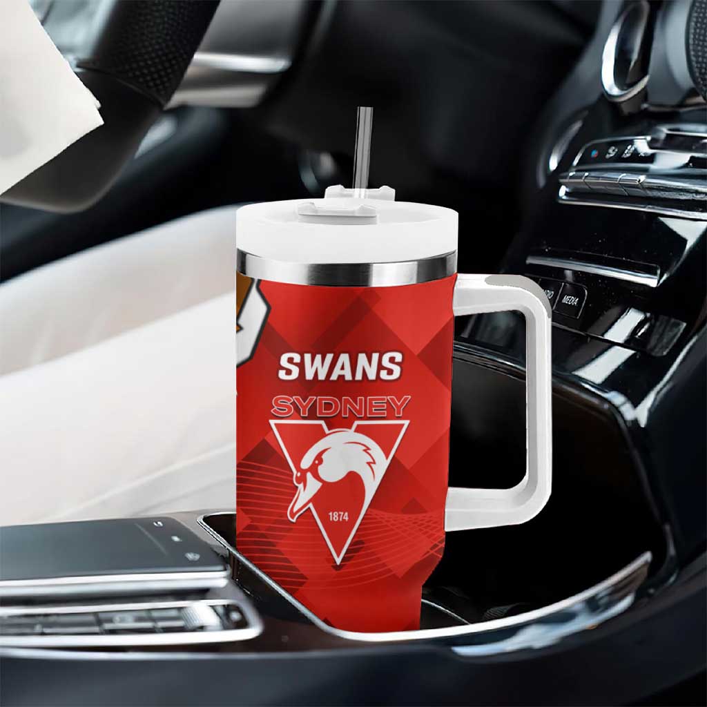 Giants And Swans Football Dynamic Style Custom Stanley Cup 40 oz 30 oz Tumbler With Handle