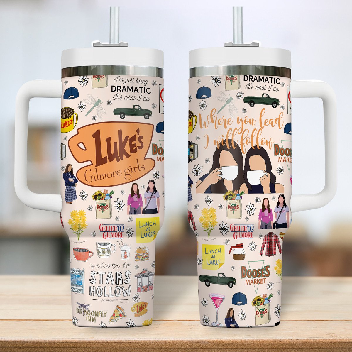 Gilmore Girls TV Series Custom Stanley Cup 40 oz 30 oz Tumbler With Handle