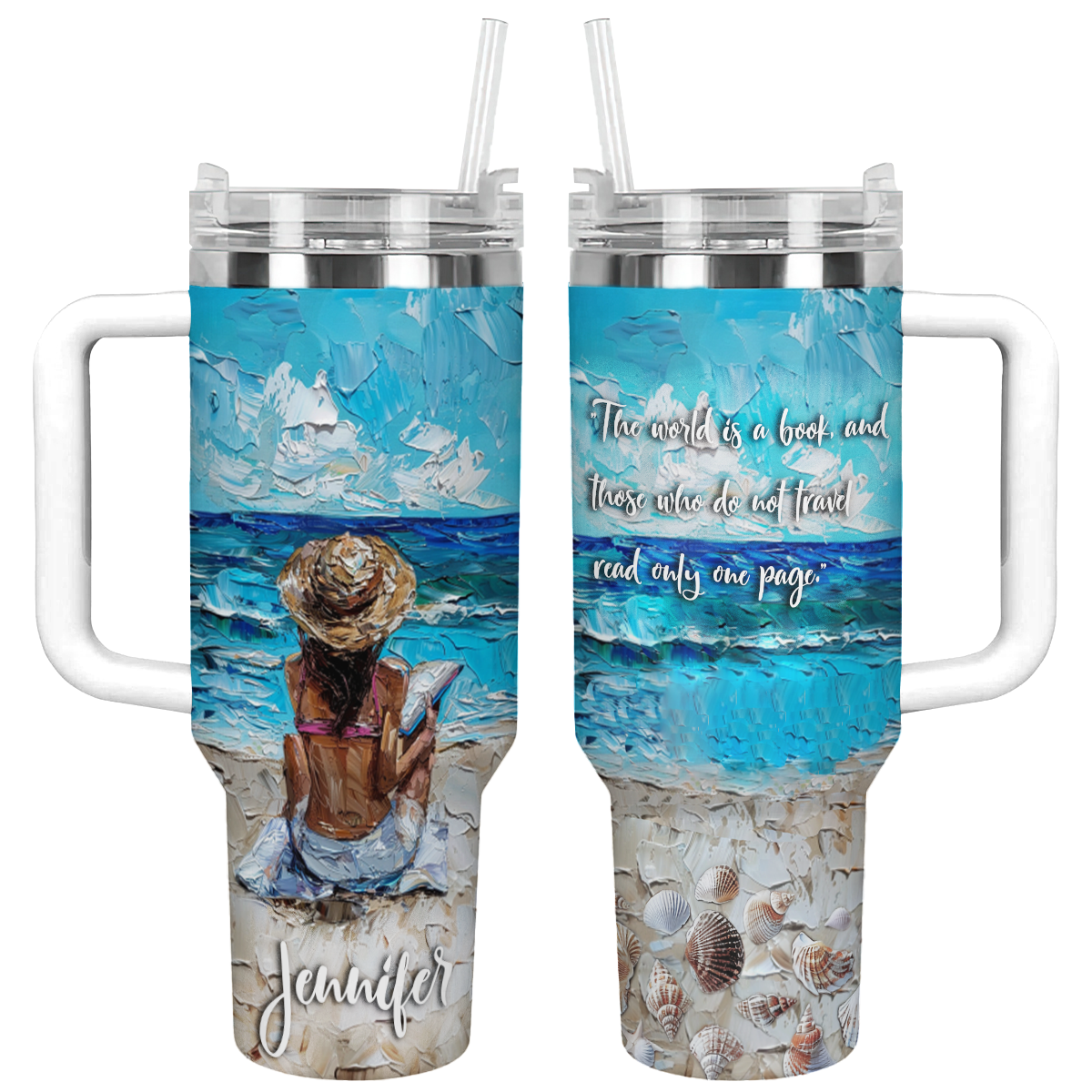 Girl Reading Lover Custom Stanley Cup 40 oz 30 oz Tumbler With Handle