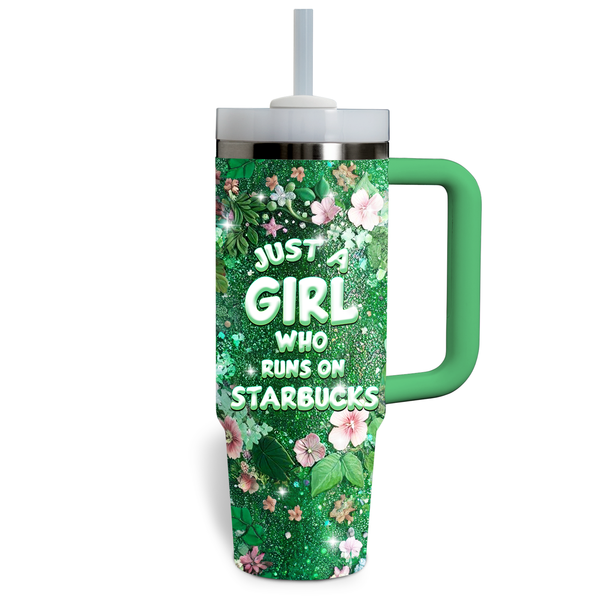 Girl Starbucks Drinks Custom Stanley Cup 40 oz 30 oz Tumbler With Handle