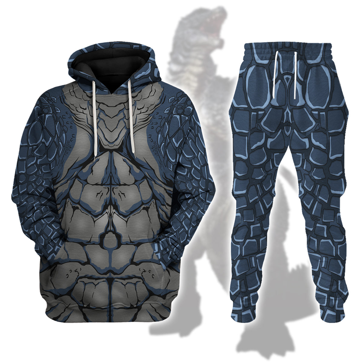 Godzilla Costume Hoodie Sweatshirt T-Shirt Sweatpants Cosplay - Stormmerch Exclusive