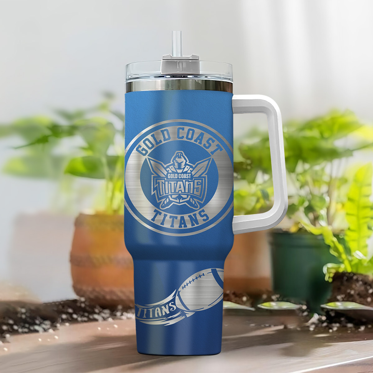 Gold Coast Titans NRL Custom Stanley Cup 40 oz 30 oz Tumbler With Handle