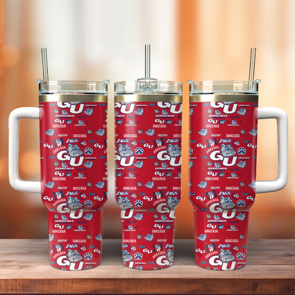 Gonzaga Bulldogs NCAA Sport Custom Stanley Cup 40 oz 30 oz Tumbler With Handle