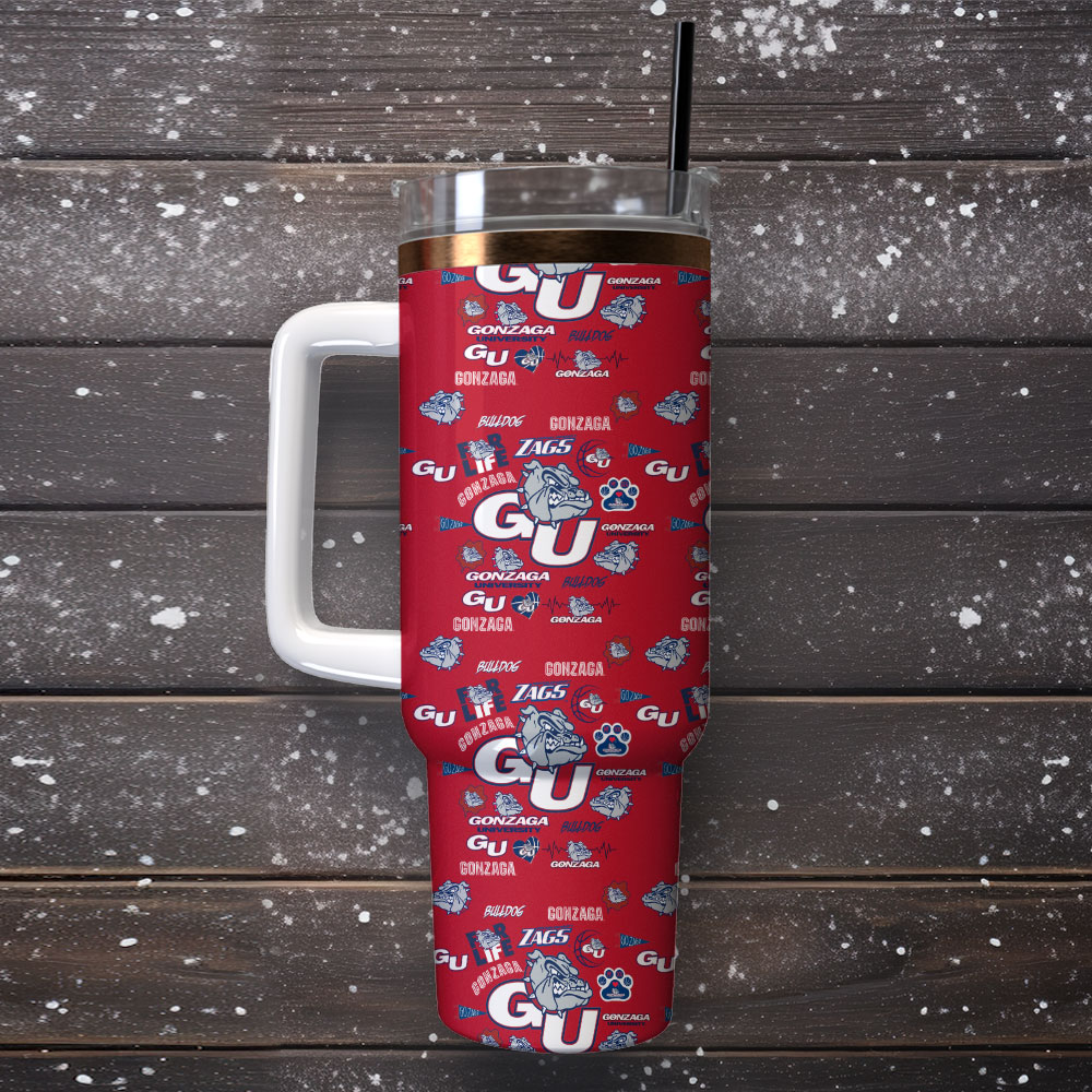 Gonzaga Bulldogs NCAA Sport Custom Stanley Cup 40 oz 30 oz Tumbler With Handle