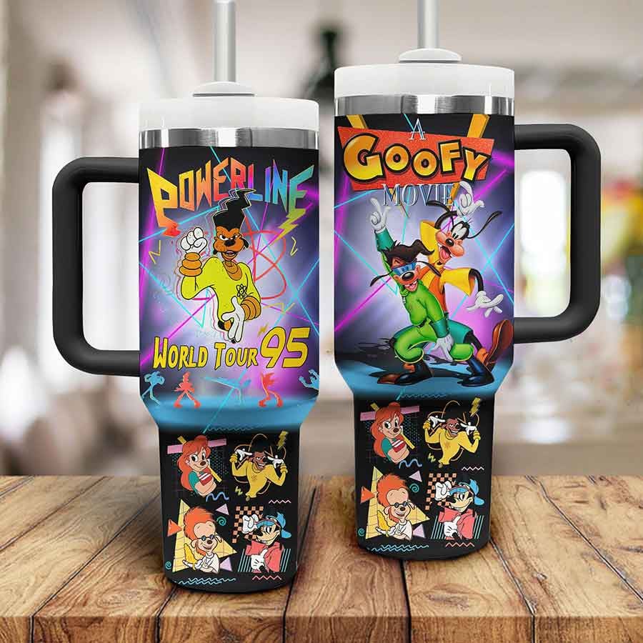 Goofy Cartoon Custom Stanley Cup 40 oz 30 oz Tumbler With Handle