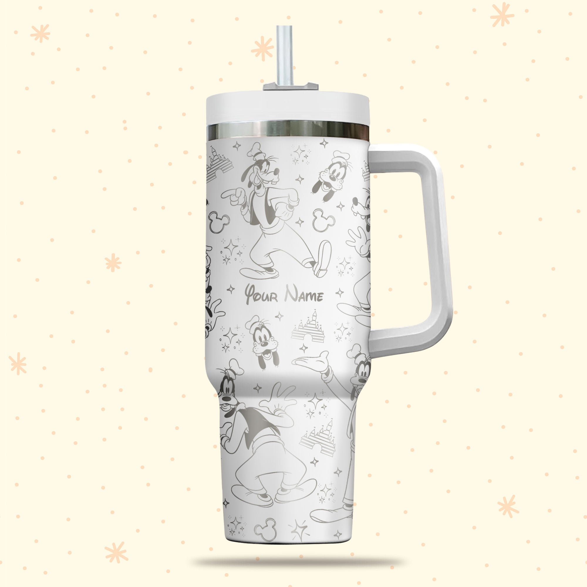Goofy Disney Cartoon Custom Stanley Cup 40 oz 30 oz Tumbler With Handle