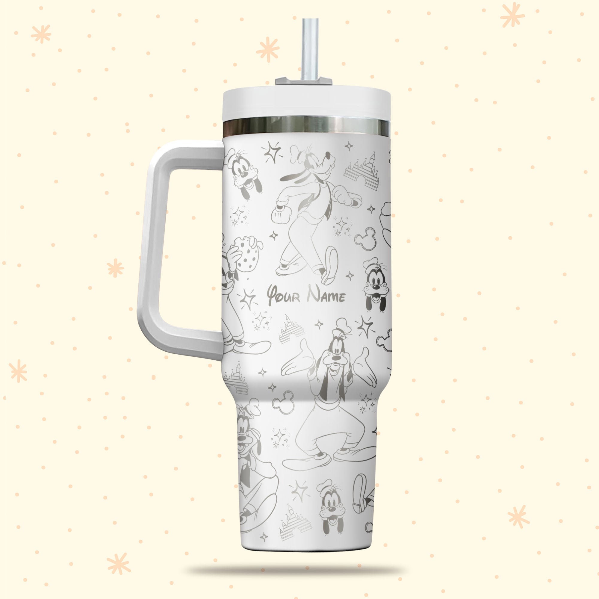 Goofy Disney Cartoon Custom Stanley Cup 40 oz 30 oz Tumbler With Handle