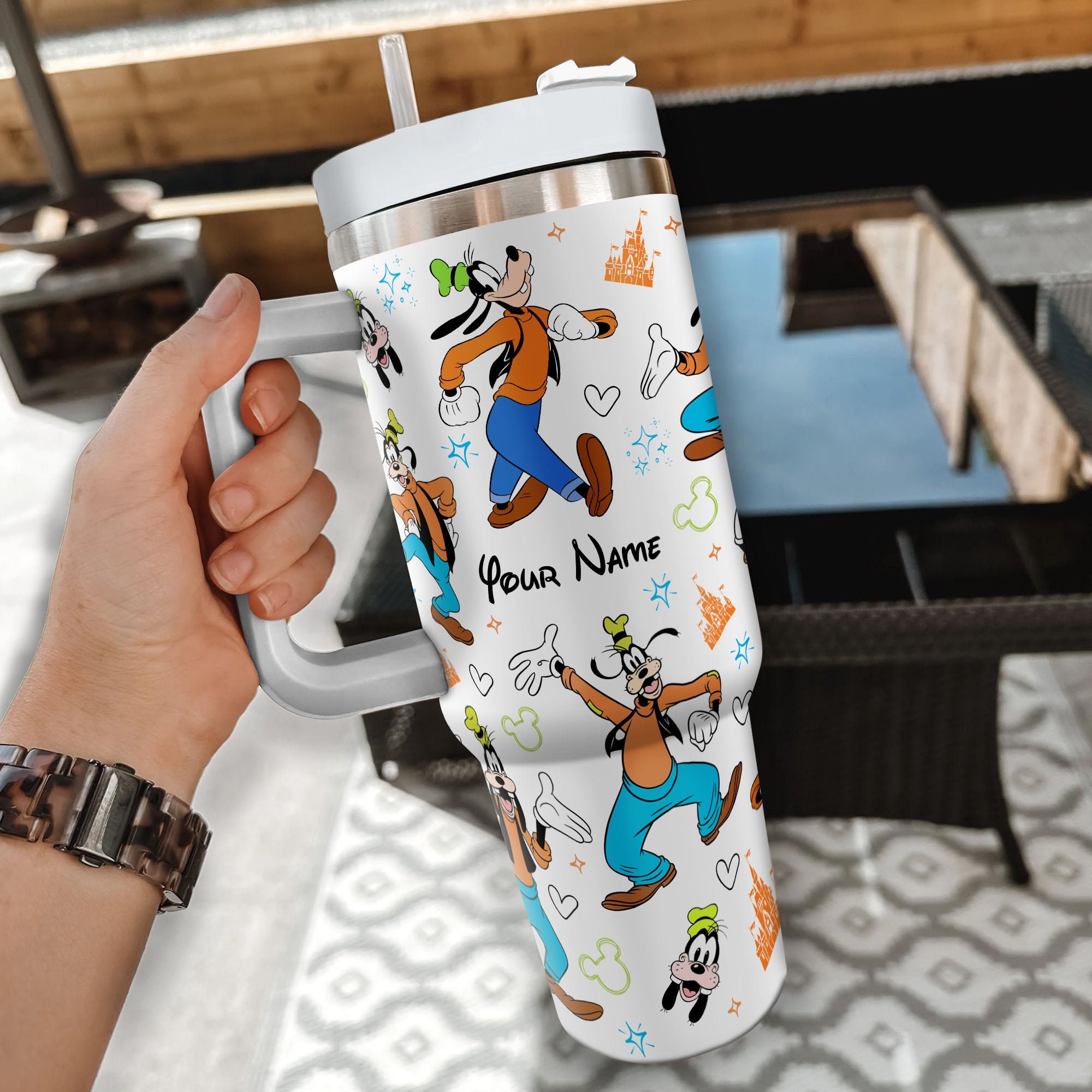 Goofy Disney Cartoon Custom Stanley Cup 40 oz 30 oz Tumbler With Handle